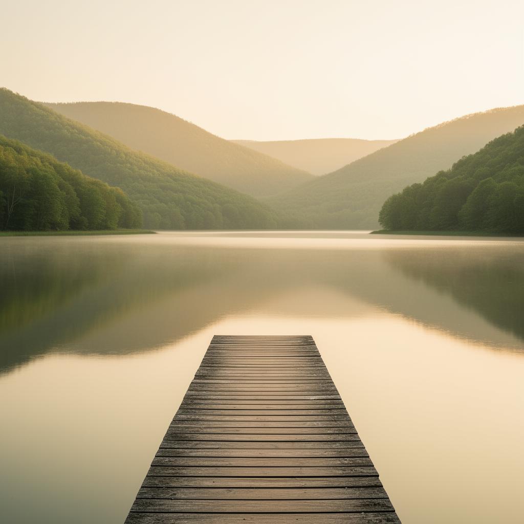 Paisagem serena representando jornada de profundidade e integração